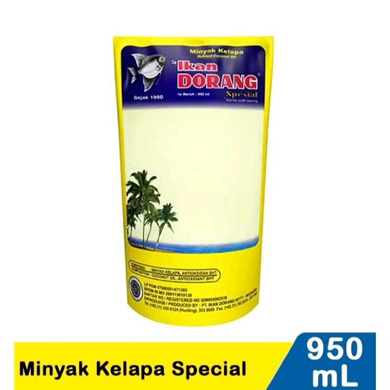 

Minyak Goreng Ikan Dorang 950 Ml