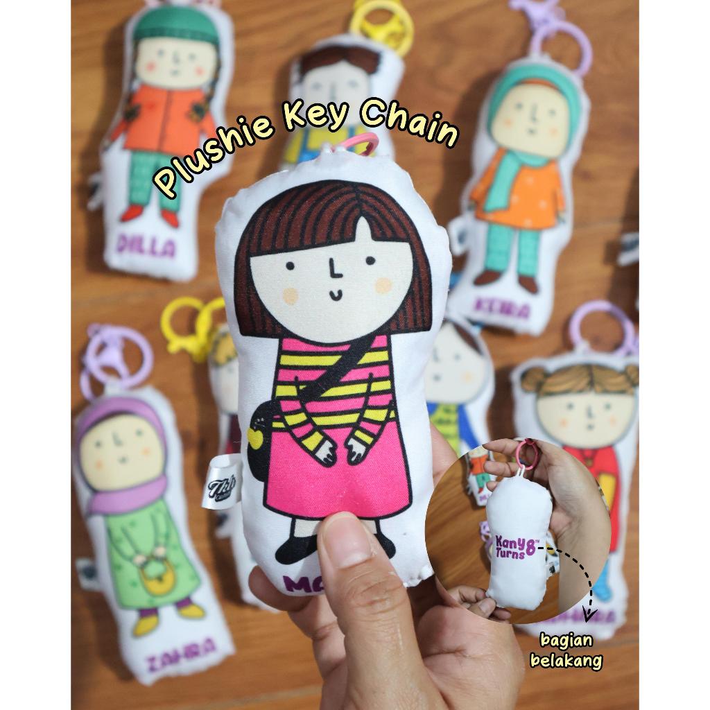 Plushie keychain custom/gantungan kunci custom/souvenir ulang tahun