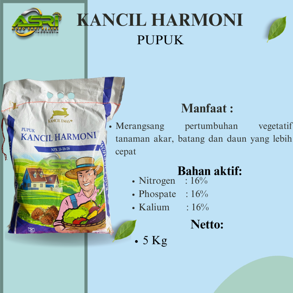 PUPUK KANCIL HARMONI 16-16-16 5KG