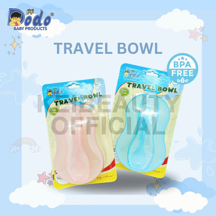 KEIBEAUTY - DODO Tempat Makan Bayi | DODO Travel Bowl | DODO Set Mangkuk dan Sendok Makan Bayi