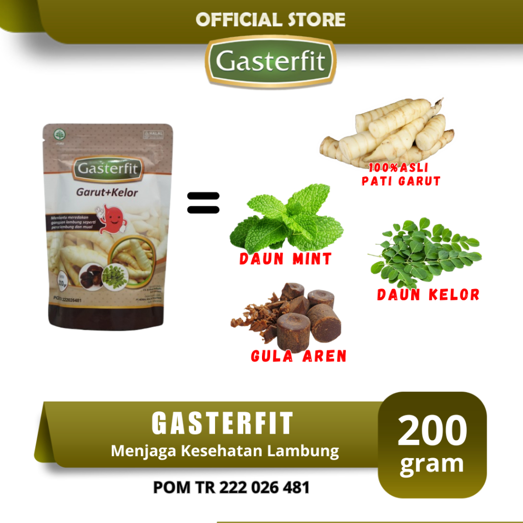 GASTERFIT tepung garut 200gr | tepung pati garut | tepung garut | pati garut | tepung pati garut