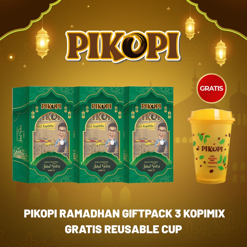 Pikopi Ramadhan Giftpack 3 Kopimix + Free Reusable Cup
