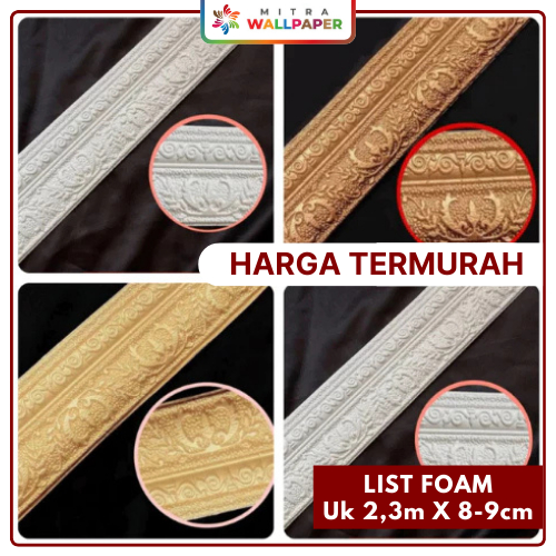 Border List Wallpaper List Wallpaper Dinding Foam 3d Stiker List Dinding Wall Moulding Walpaper
