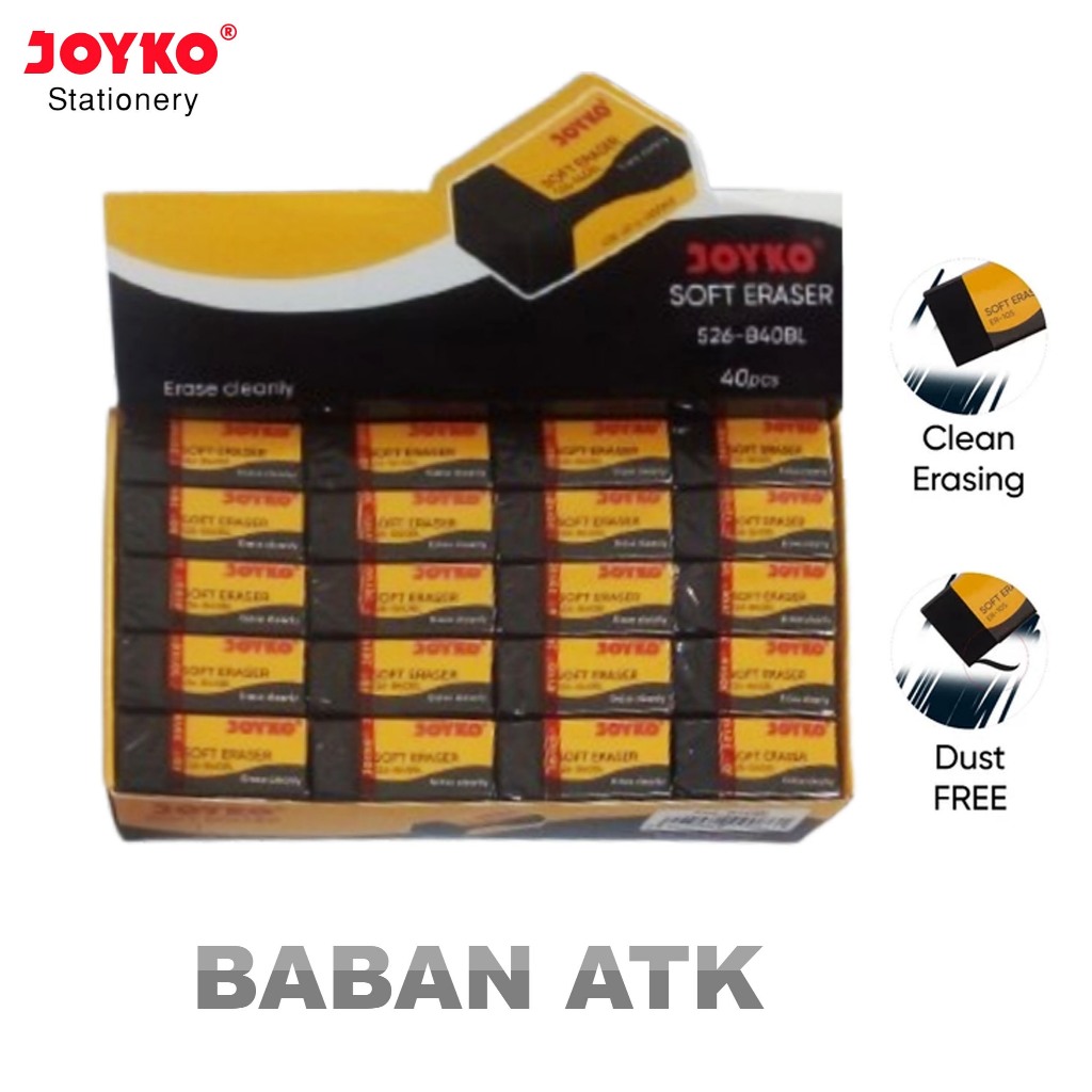 

Penghapus Joyko ER-105 / PENGHAPUS ( ISI 40 ) joyko soft eraser