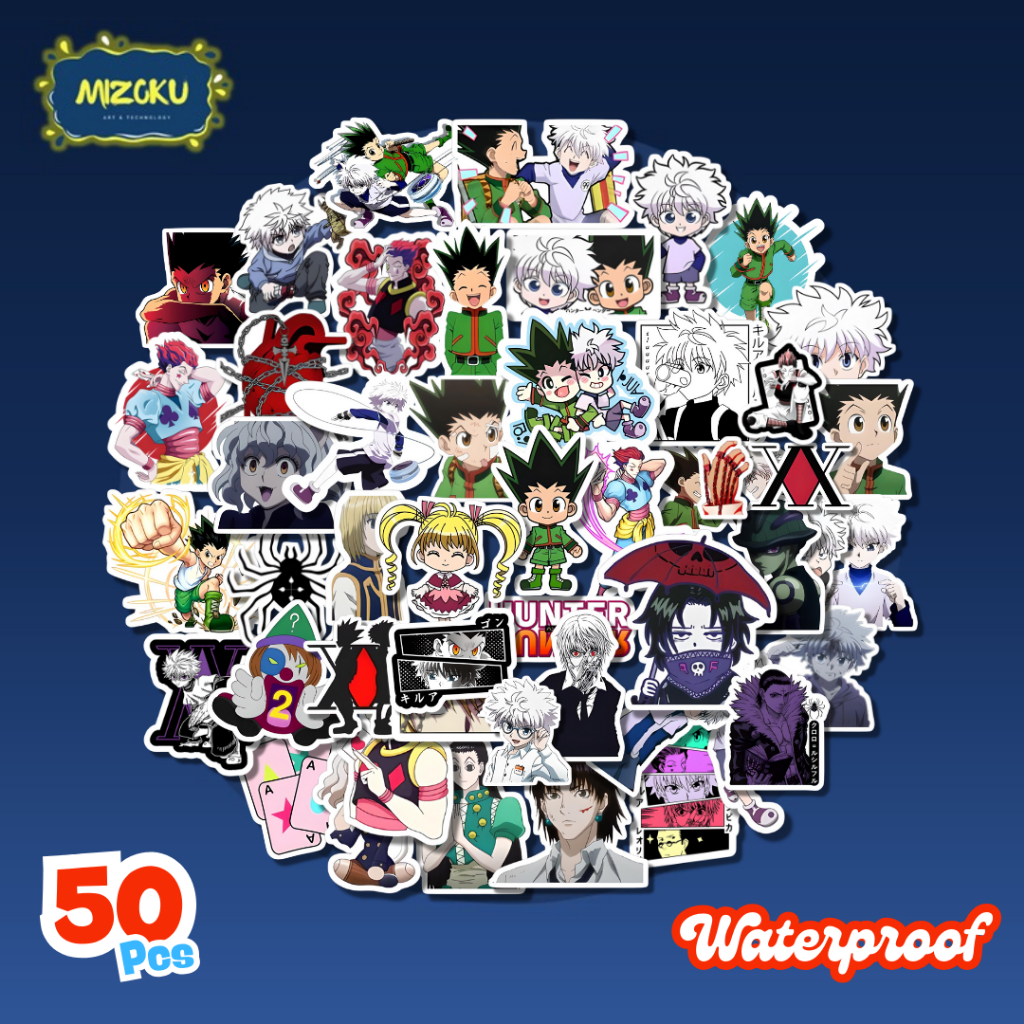 

STICKER PACK ANTI AIR HUNTER X HUNTER UNTUK SCRAPBOOK | TUMBLER | HP | LAPTOP | KOPER | HELM | MOTOR | WATERPROOF