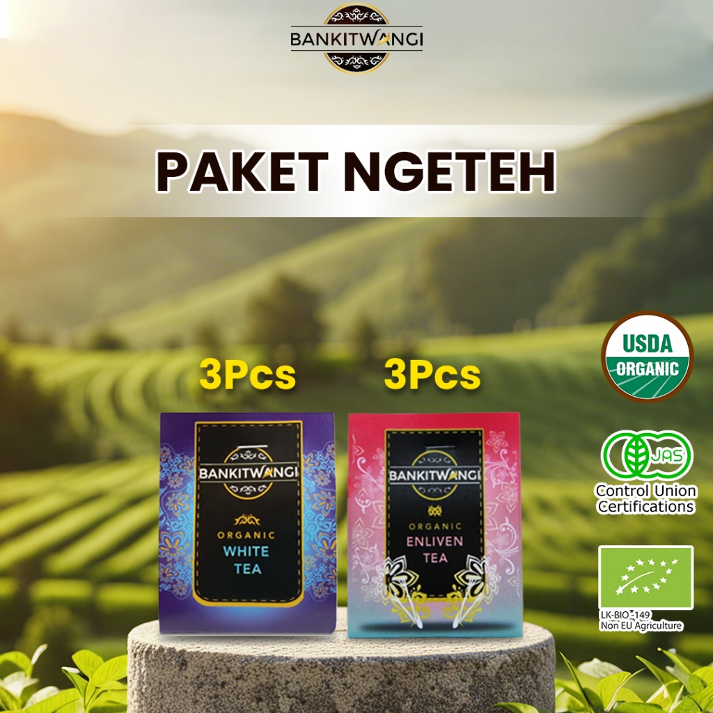 

Bankitwangi Paket Teh 2 ( 3 Pcs White Tea dan 3 Pcs Enliven Tea ) Sleeve