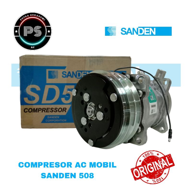 KOMPRESOR COMPRESOR AC MOBIL 508 ORIGINAL SANDEN