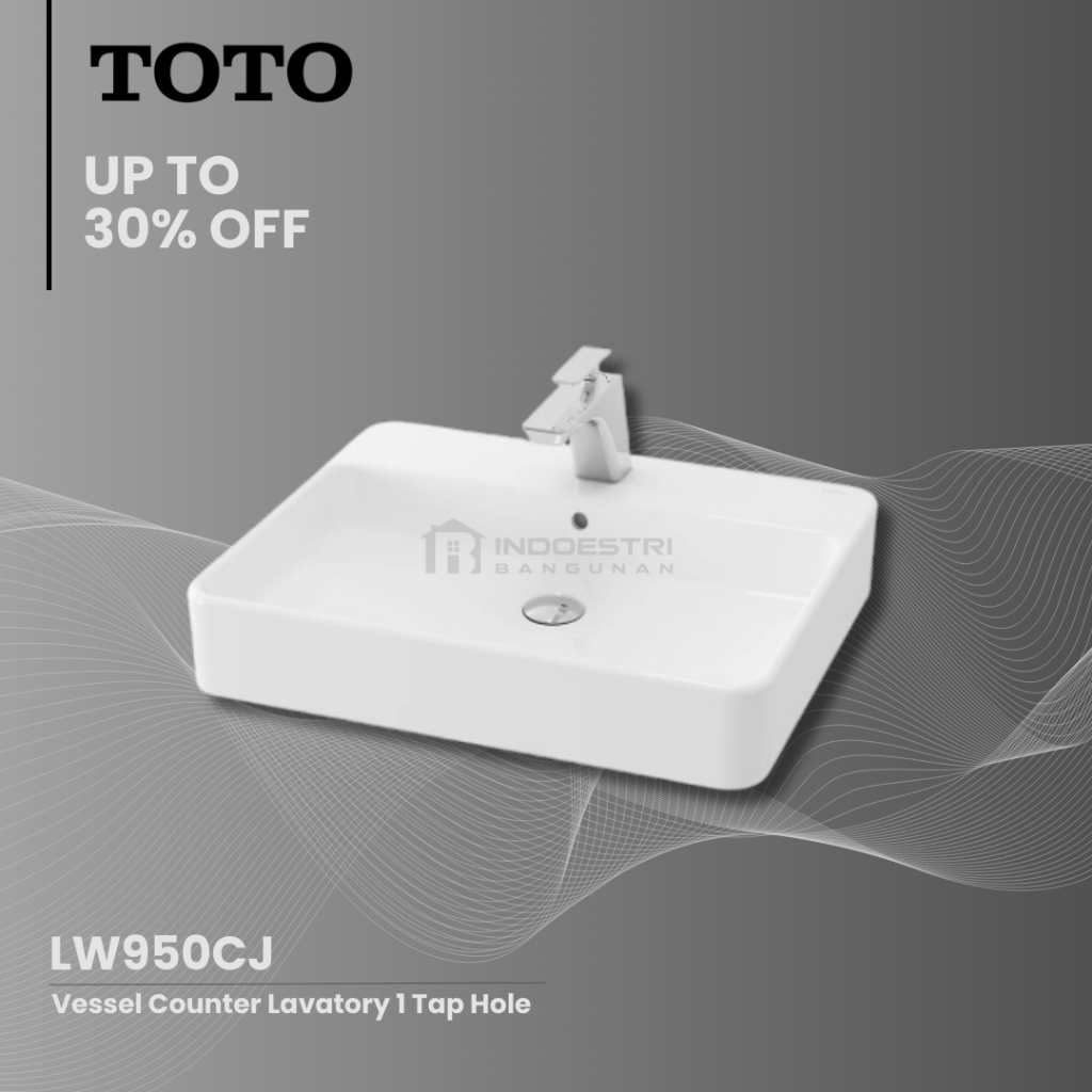 Wastafel TOTO LW 950 CJ / Wastafel Meja TOTO (Body Only)