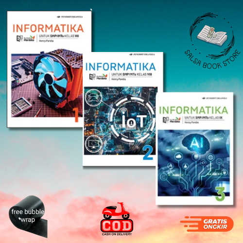 Buku Pelajaran Informatika SMP MTS Kelas 7 8 9 Henry Pandia Kurikulum Merdeka Erlangga Tahun Ajaran 