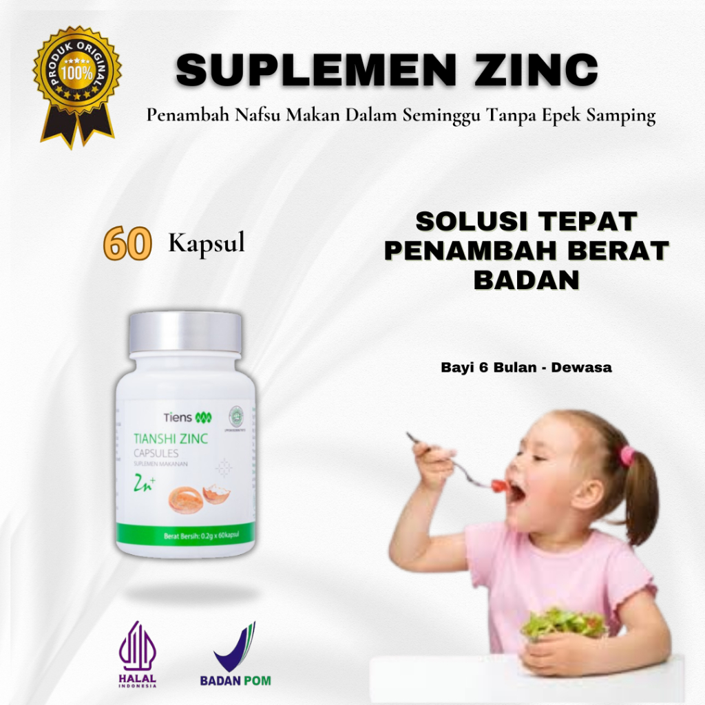 SUPLEMEN PENAMBAH NAFSU MAKAN ANAK DAN DEWASA