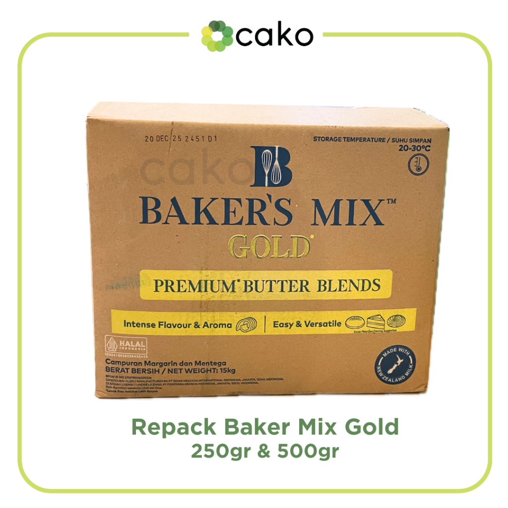 

(REPACK) Anchor Baker's Mix GOLD Butter Blend 250gr & 500gr / Campuran Mentega & Butter