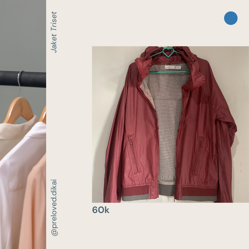 Preloved Jaket Triset