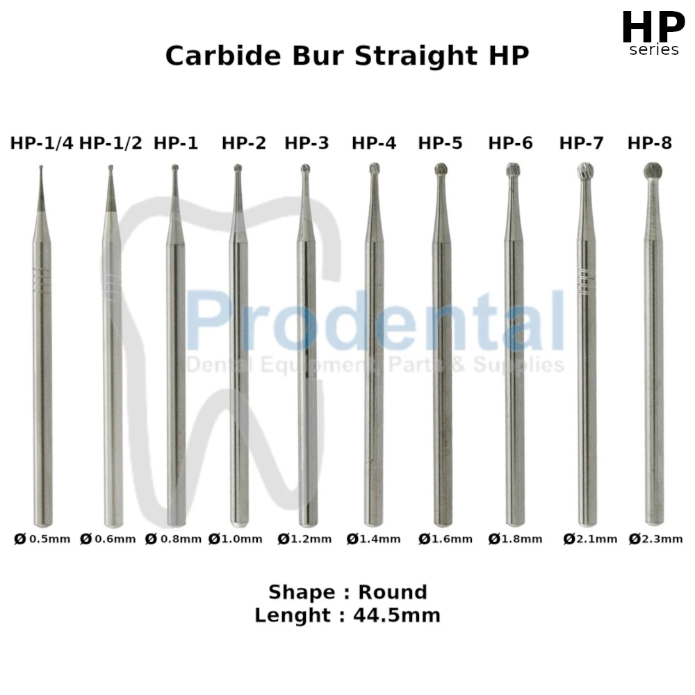 Dental surgical bur tulang carbide tungsten round fissure bur gigi odon odontek seperti SS White HP