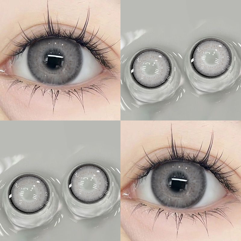 （COD）soflent murah 1 paket cairan softlens ice softlens grey softlens hitam softlens korea aesthetic