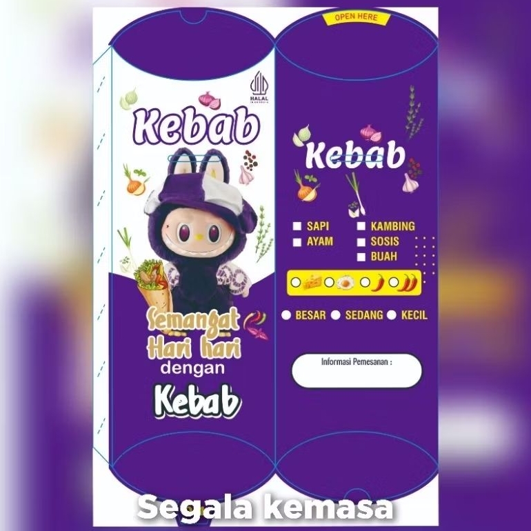 

Dus kebab isi 100 lembar // kemasan Kebab isi 100 lembar