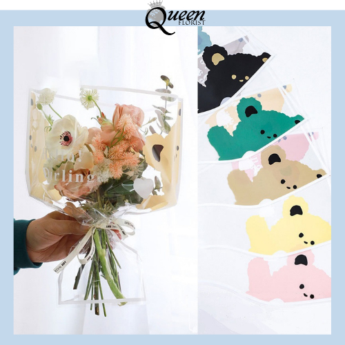 

30 LEMBAR Wrapping Plastik Instant Mini Buket Mawar Single Rose Bunga Mawar SF07