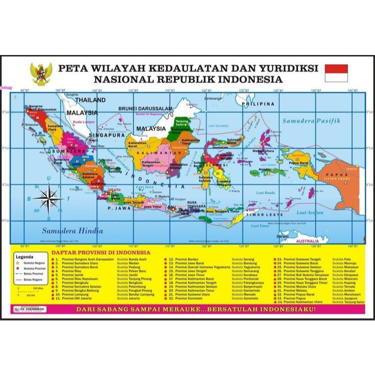 Stellarspace16 Peta Gulung Custom Peta Dunia Peta Indonesia 38 Peta Provinsi Ukuran 80X120Cm