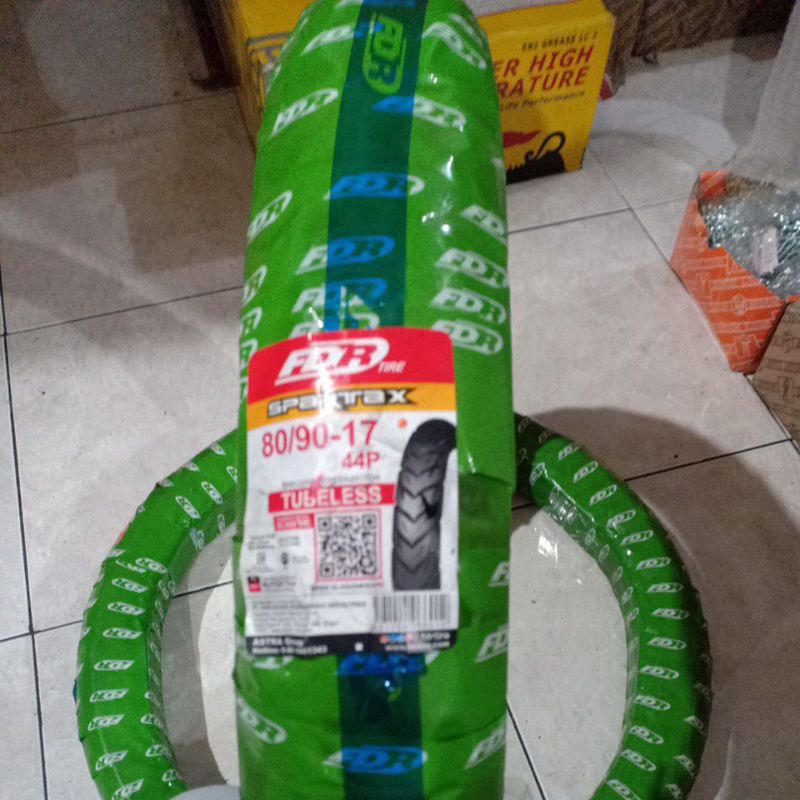 Ban Luar Tubeless 80/90-17 FDR Ban Luar Belakang Motor Bebek