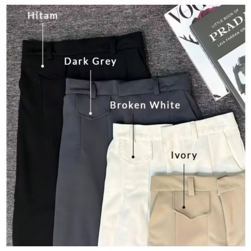 ORO PANTS CELANA KULOT HIGHWAIST LOSSE PANTS CELANA WANITA ANTI KUSUT KNIT PREMIUM TERBARU