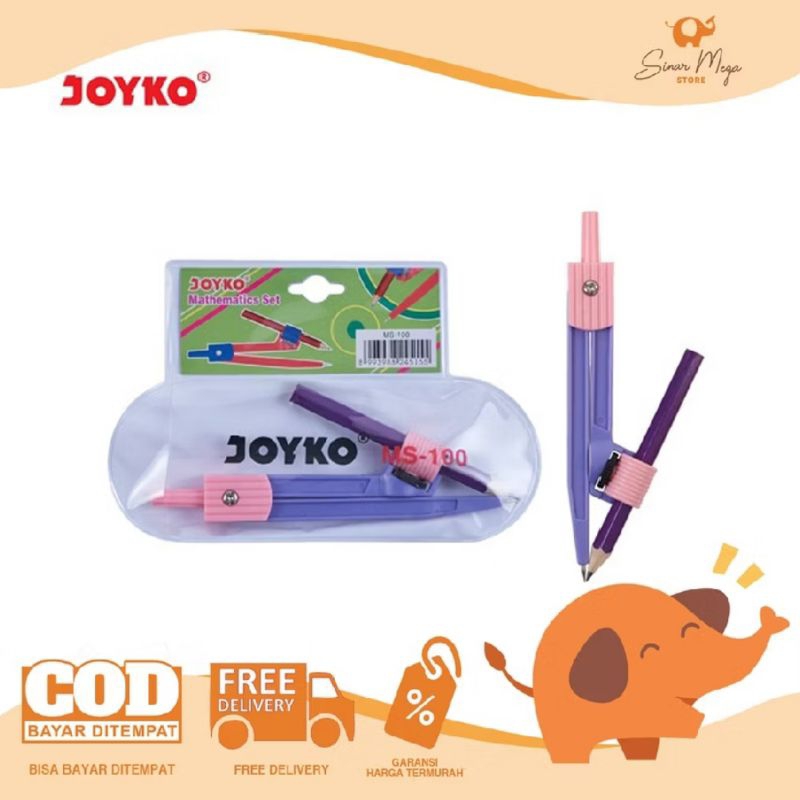 

Joyko mathematics math jangka set ms-100 warna warni