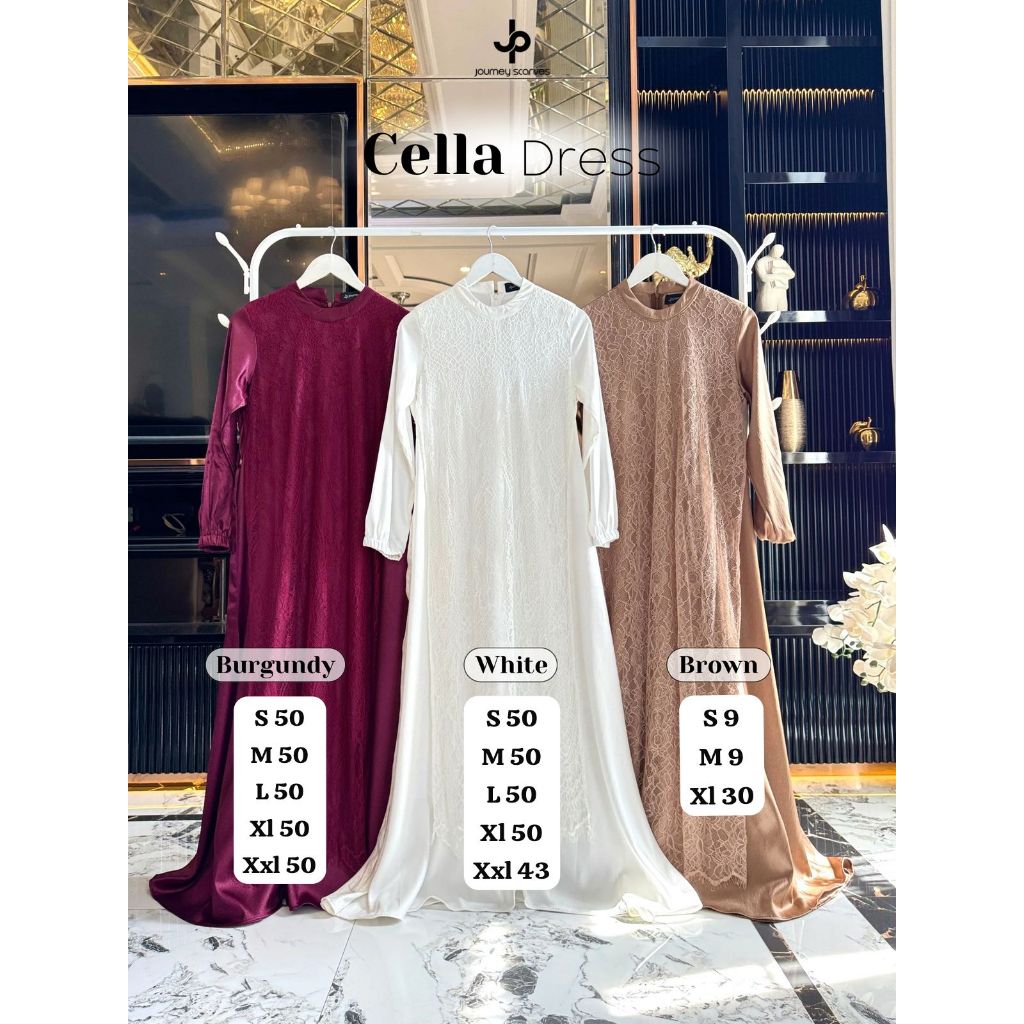 Cella Dress Journey Scarves Gamis Lebaran Gamis Busui Gamis Motif Gamis Terbaru