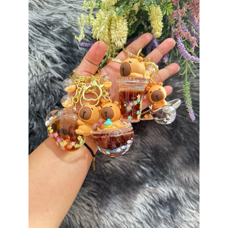 Gantungan kunci akrilik gantungan kunci air lucu gantungan kunci dan tas karakter