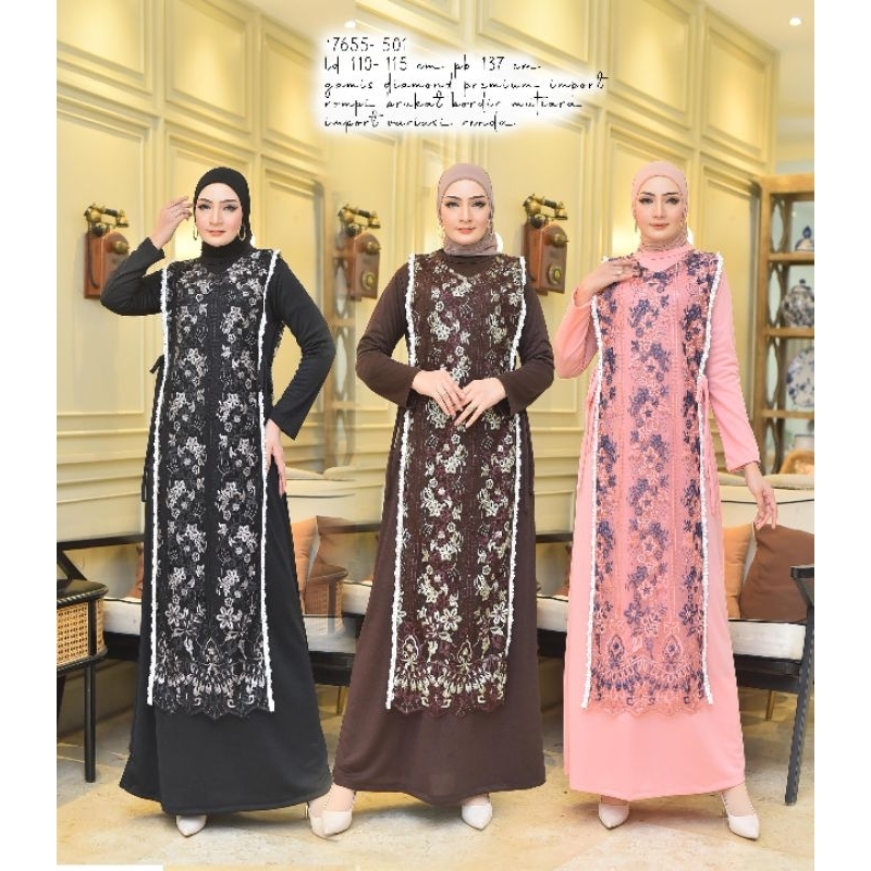 gamis rompi lepas
