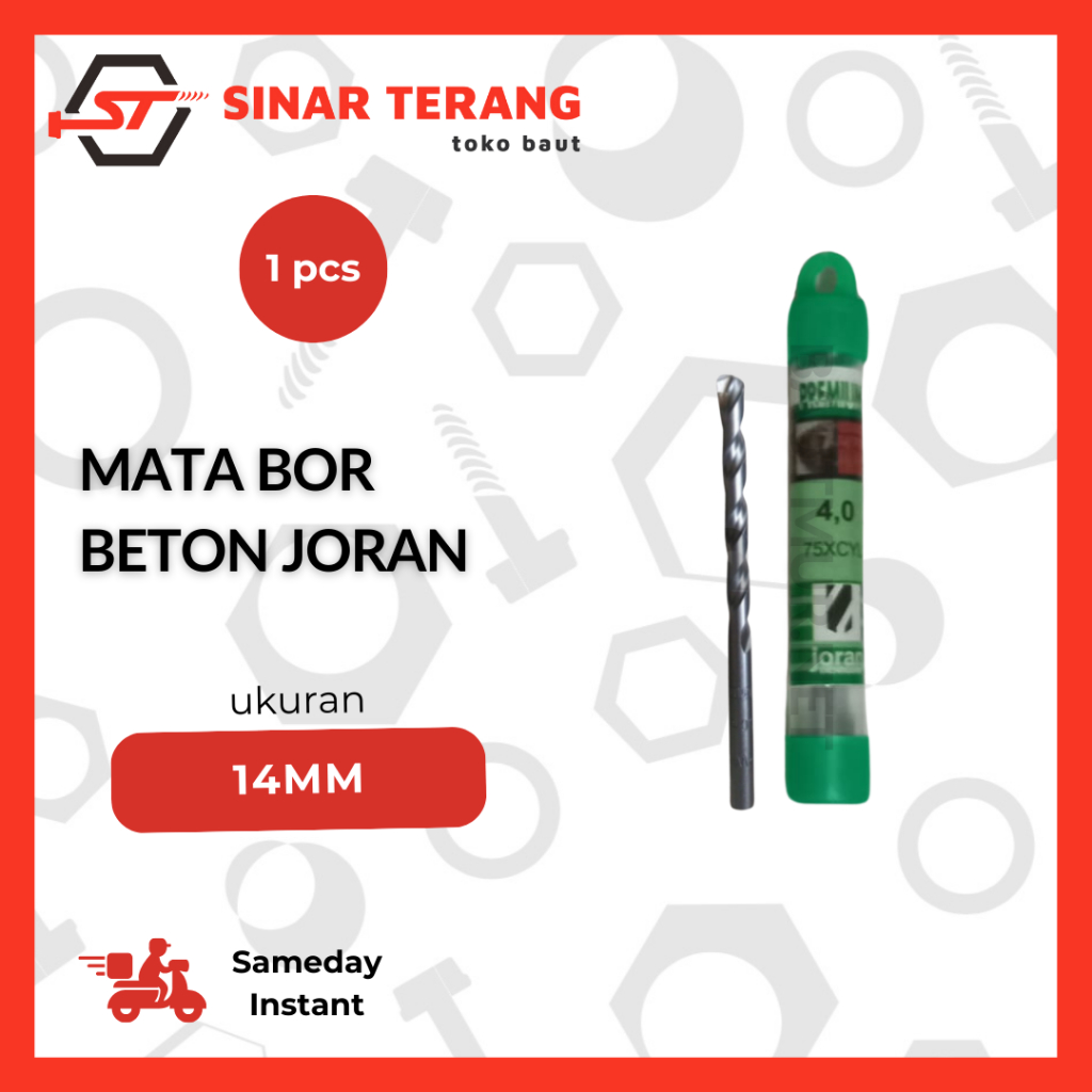 JORAN 14 mm Mata Bor Beton - Mata Bor Tembok