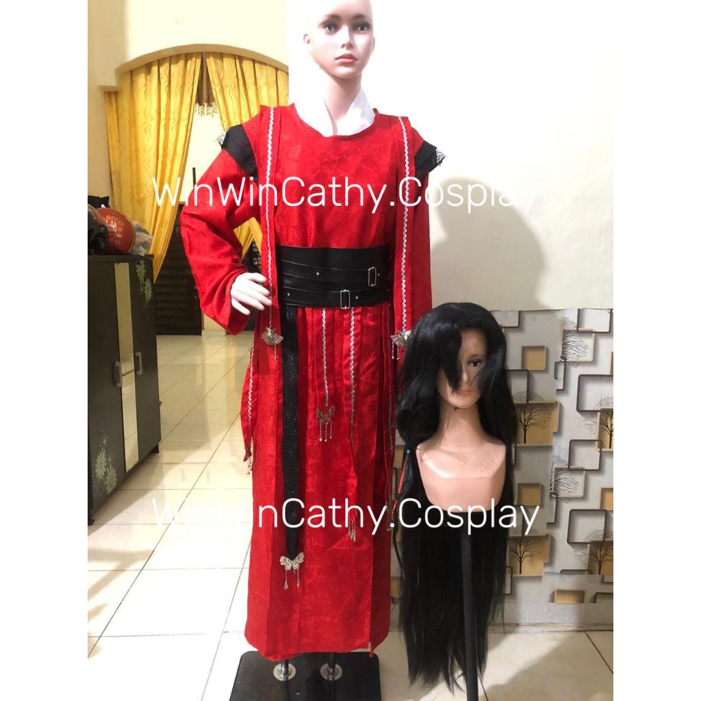 DIJUAL-KOSTUM HUA CHENG HEAVEN OFFICIAL BLESSINGS kostum chinese fullset wig cosplay china murah sep