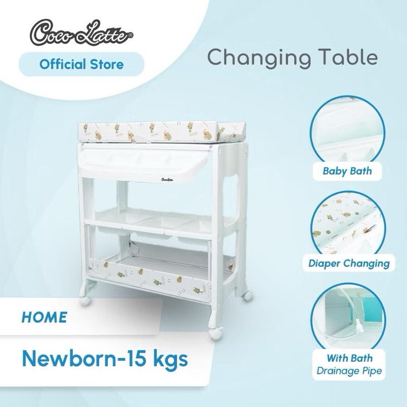 Cocolatte baby changing table bath preloved