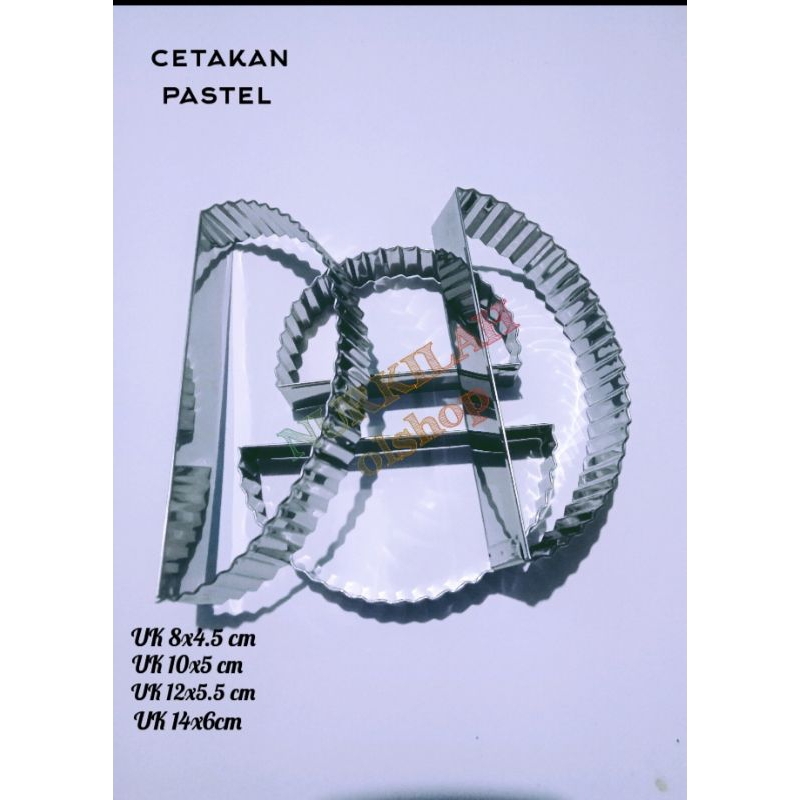 Cetakan kue pastel stainless steel