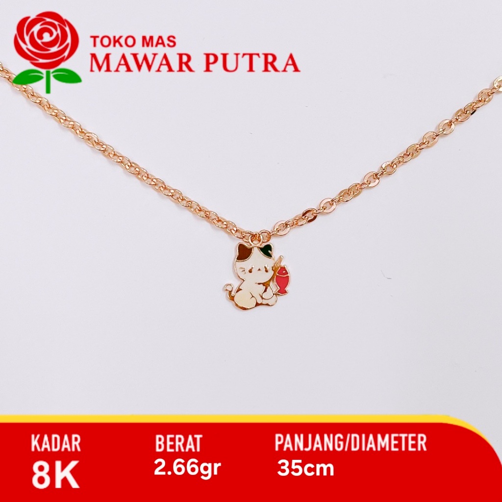 Kalung emas anak karakter kucing / kelinci KING HALIM GOLD