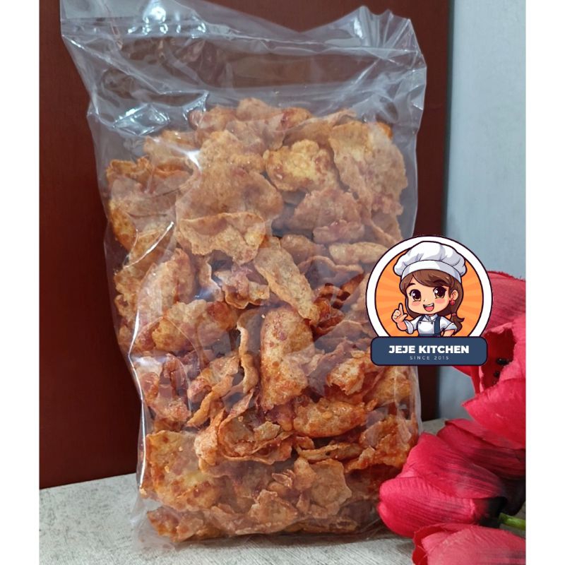 

Emping Pedas Manis 500gr (Kemasan Plastik)