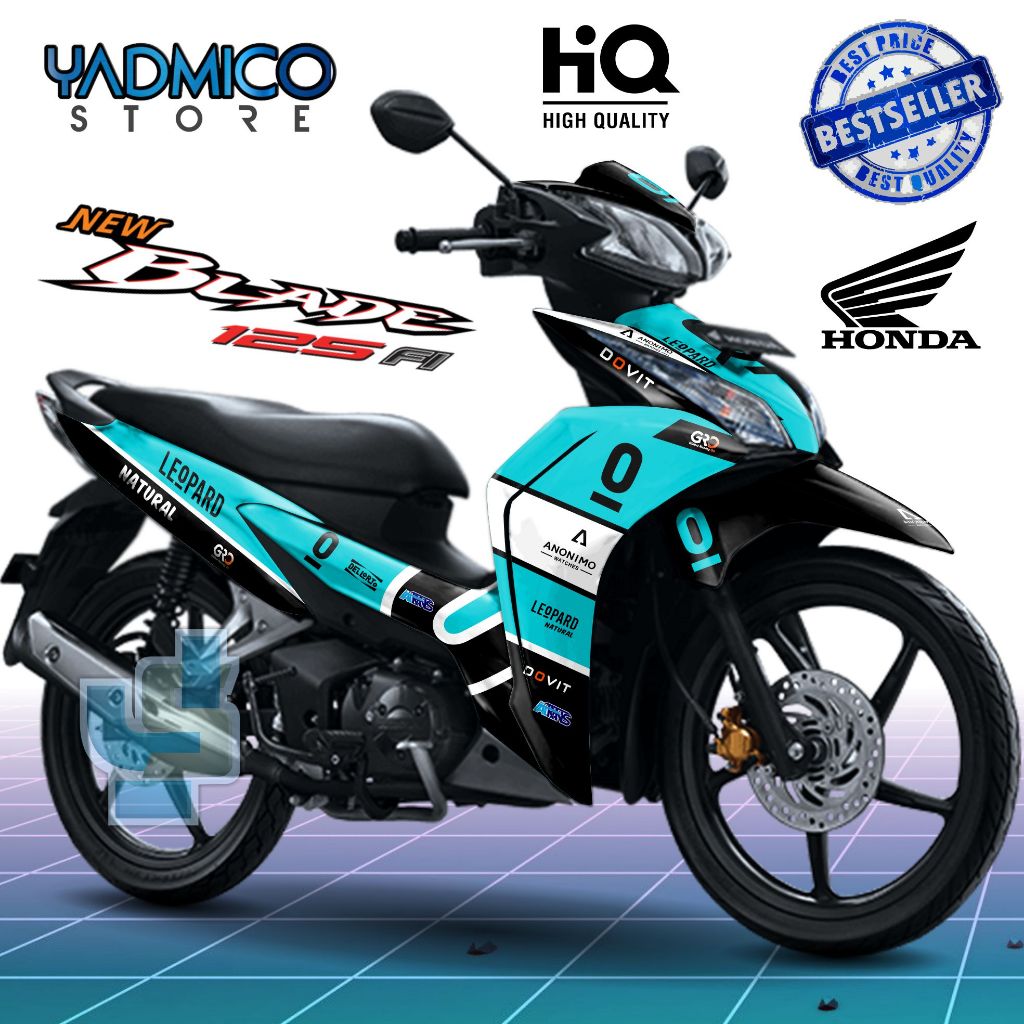 Decal Blade 125 New Full Body - Stiker Motor Blade New 125 Full Body - Dekal Blade 125 Full Body - S