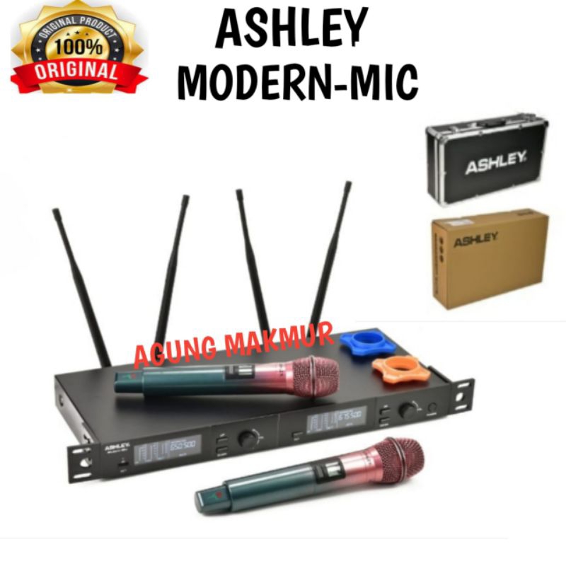 Mic Wireless Ashley Modern-Mic Original - Microphone Ashley Modern Mic - Mikrofon Wireless Ashley Mo