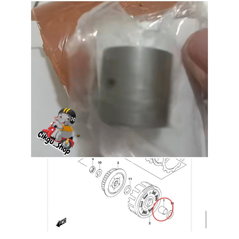 Spacer Primary Driven Bosh Rumah Kopling, Suzuki Satria Fu fi injeksi, Suzuki GSX R GSX S Bandit 150