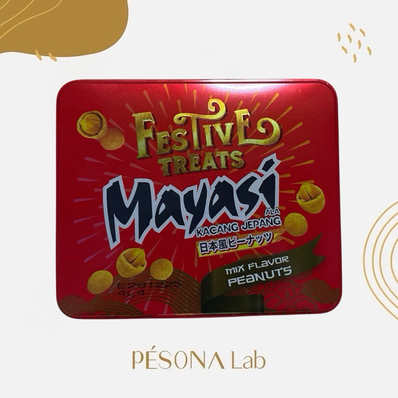 

Kacang Mayasi Festive Treats Kaleng (Isi 20 Pcs x 7 Gr) Mix 4 Varian Rasa