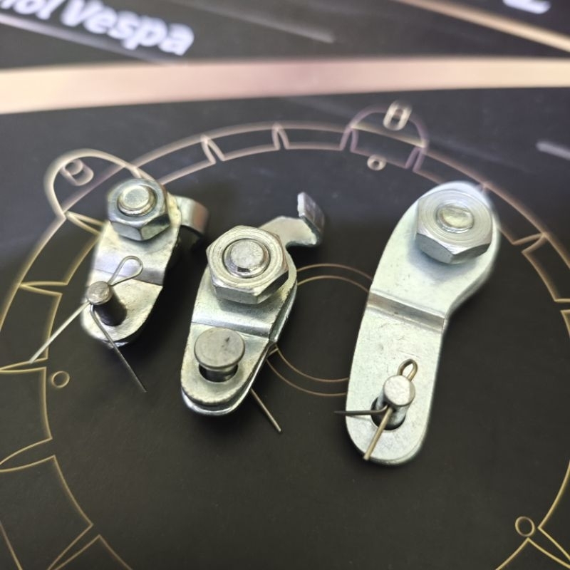 Klem Penjepit Kawat Rem Depan Tengah Belakang Vespa Klasik