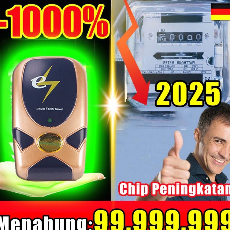 Bonus si RumahElectricity power saver Plug peng listrik Berlaku untuk semua meteran listrik Pasang d