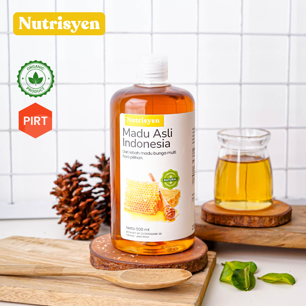 

Nustrisyen - MADU MURNI 500 ml PREMIUM GRADE A NEKTAR 100% ALAMI PURE NATURAL RAW HONEY - MADU HUTAN LIAR TANPA CAMPURAN KUALITAS