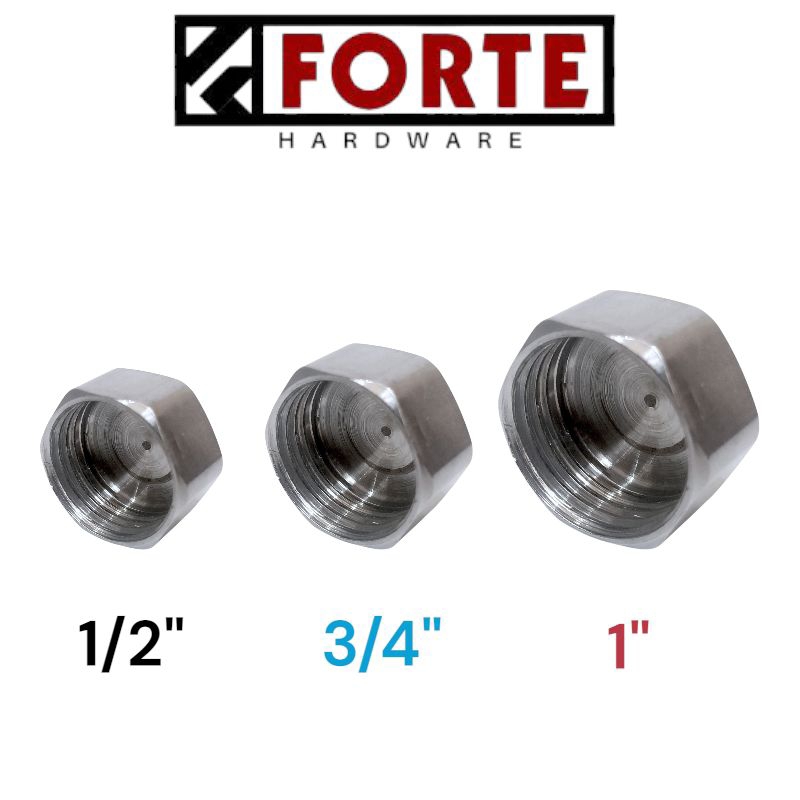 Dop SS / Tutup Drat Dalam 1/2", 3/4", 1" inch Stainless Steel BSPT / Dop drat dalam, Tutup Dop, nepe