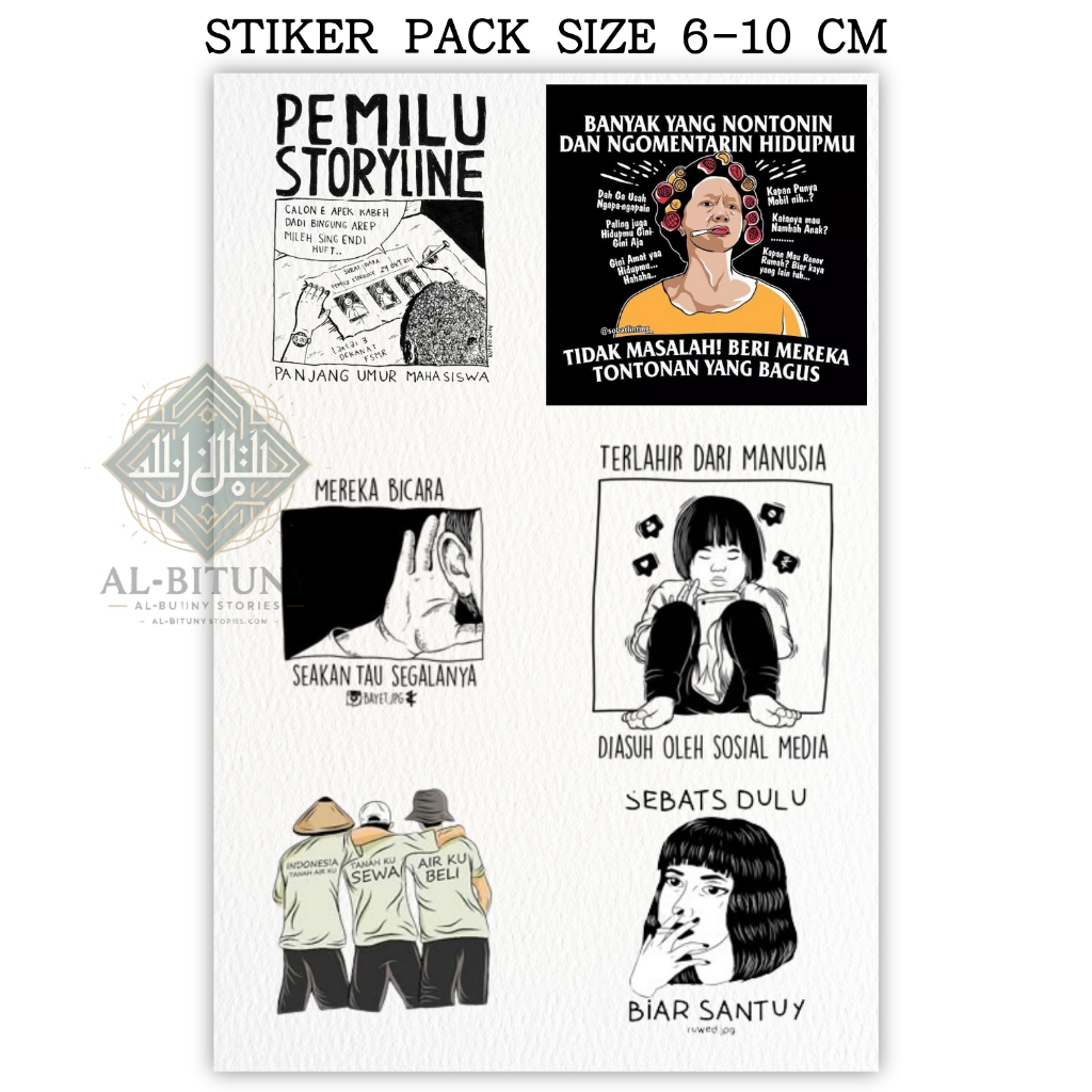 

Sticker Pack Aesthetic Perlawanan Melalui Kata Kata – Ukuran 6-8 cm | Stiker Waterproof & High Quality