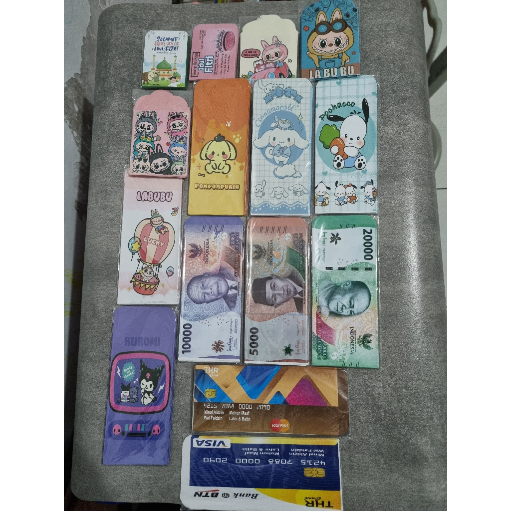 

Amplop uang / ukuran panjang / gambar bank / 1 pack isi 10 pcs