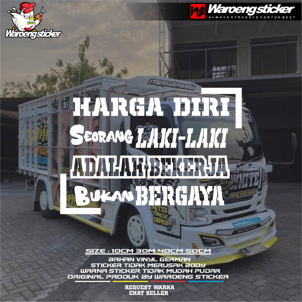 -STIKER KATA-KATA-STICKER KAAC MOBIL-CUTTING  STICKER KACA-CUTTING STICKER KATA KATA CANTER