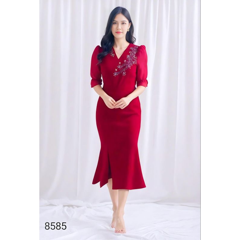 Dres Pesya Dreaa Selutut Kondangan Casual Pakian Natal Cewe Mewah Elegan Dres Remaja Dreaa Perempuan
