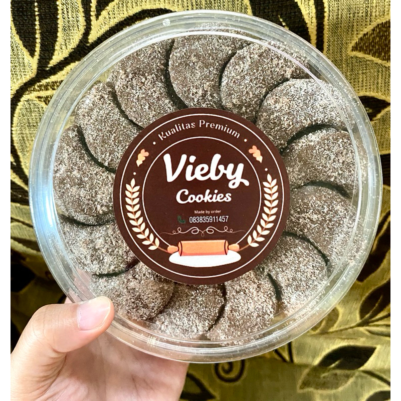 putri salju milo toples 500 gr kue kering putri salju coklat