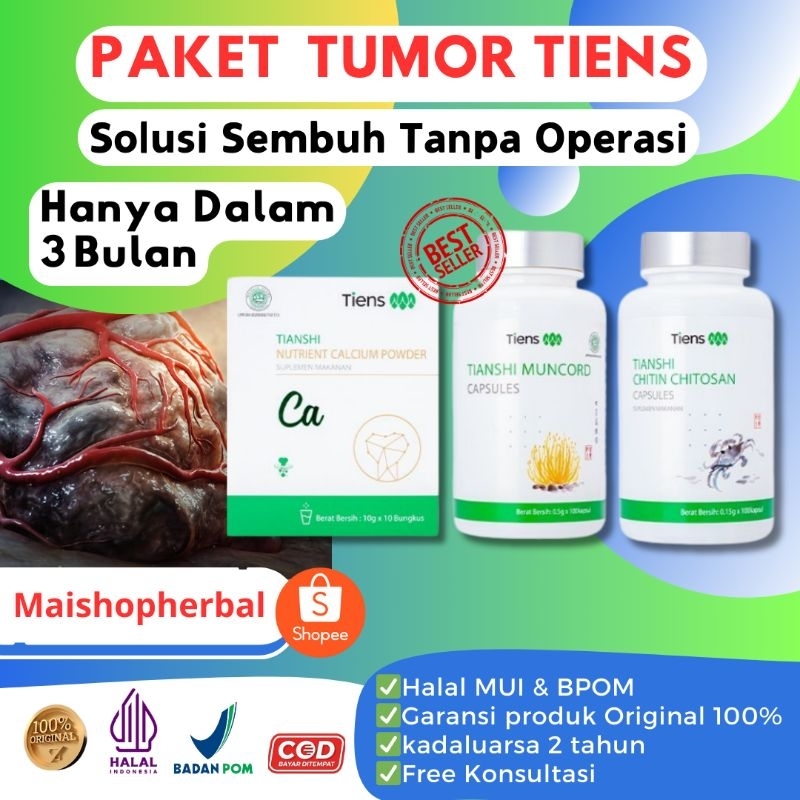 Paket Tumor Tiens Benjolan di Leher / Payudara Calsium | Chitosan | Muncord 100% Original