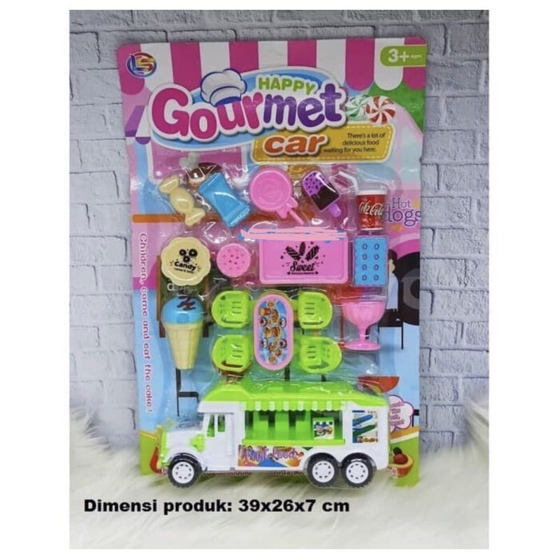 Mainan Anak Happy Gourmet Car Mobil Fast Food Set / Mainan / Mainan Set / Mainan Anak