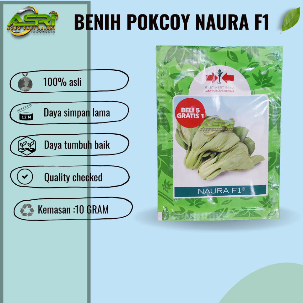 Benih Pakcoy Naura F1 10 Gr