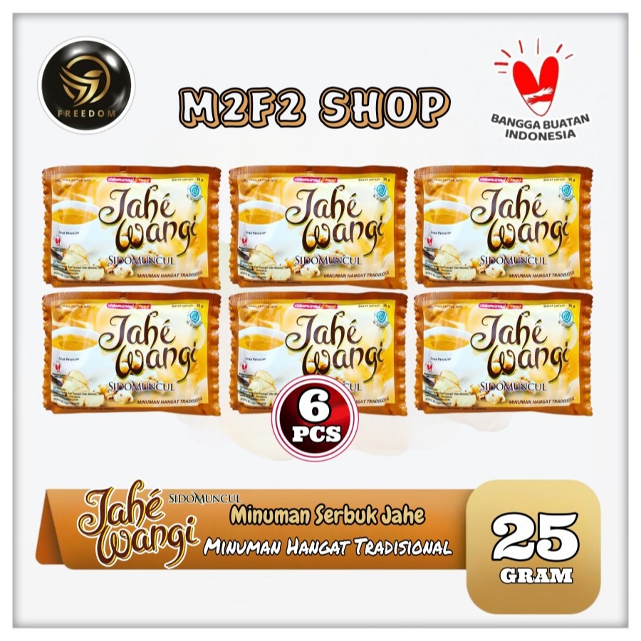 

Sido Muncul Serbuk Jahe Wangi | Ginger Tea Instant Sachet - 25 gr (Kemasan 6 Pcs)